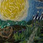 Ooak Happy Anniversary - Birthday Mosaic Art Piece