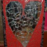 Heart Of My Heart Stained Glass, Mosaic Art Piece,..